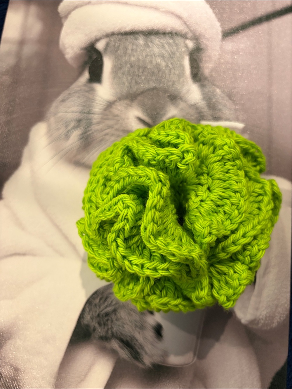 Bath Pouf Handmade Crochet 100% Cotton - Picture 5 of 9